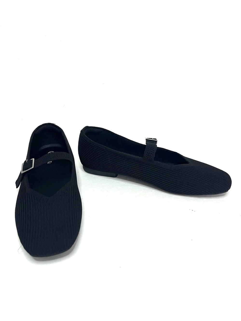 Vivaia Margot Mary Jane Square-Toe Flats in Black - Sz EU39/US8 - Picture 9 of 9